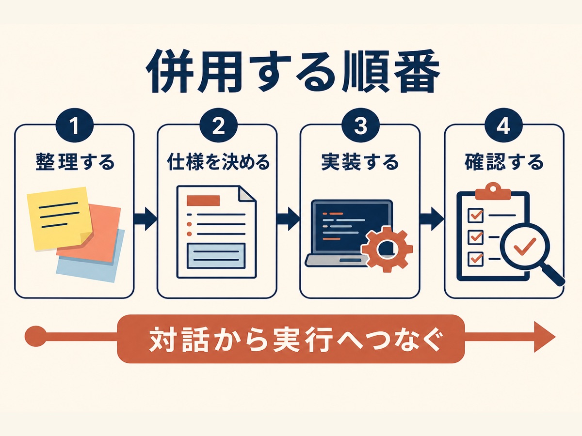 図解：併用する順番