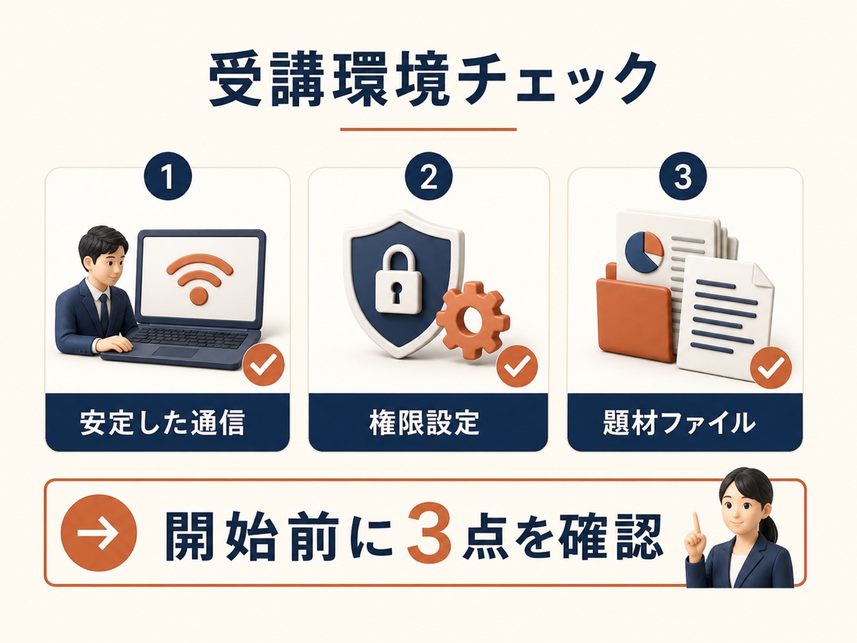 図解：受講環境チェック