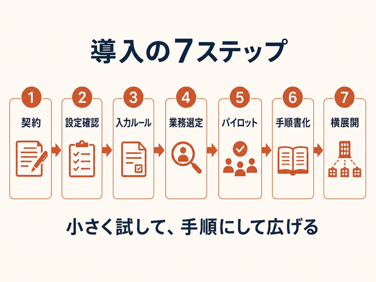 図解：導入の7ステップ