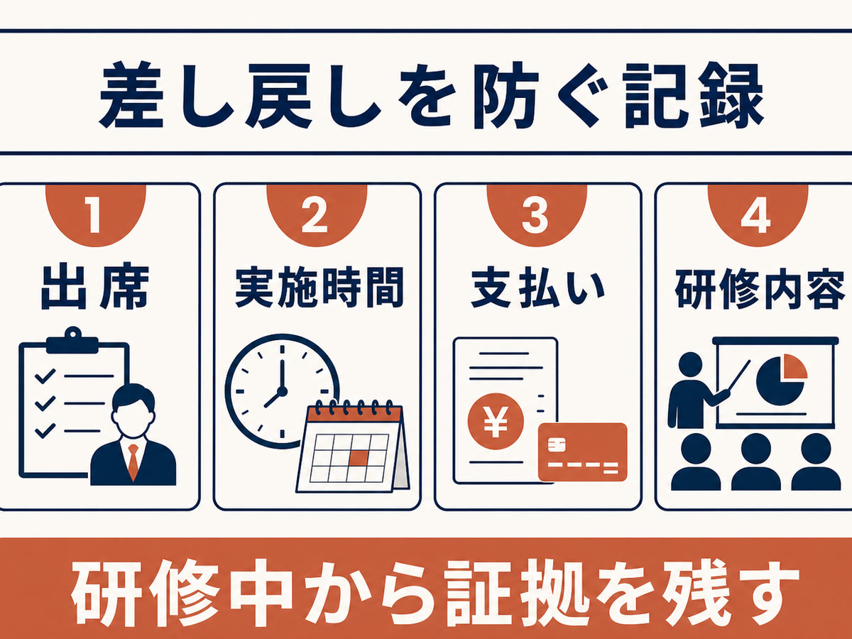図解：差し戻しを防ぐ記録