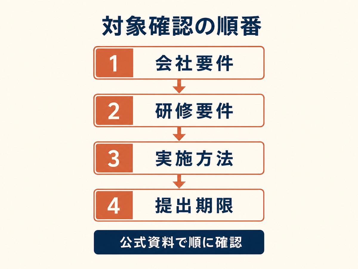 図解:対象確認の順番