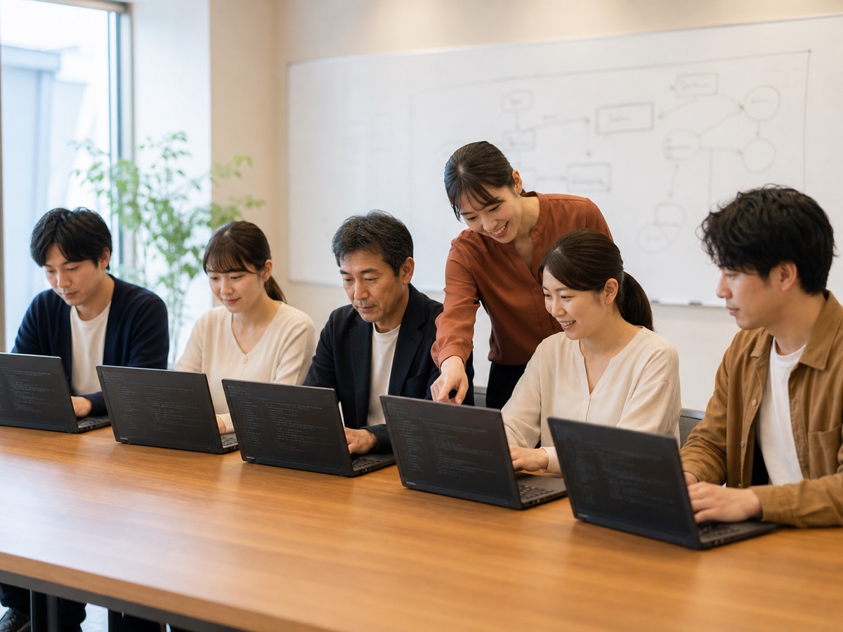実業務のデータを使ったClaude Code研修の演習風景